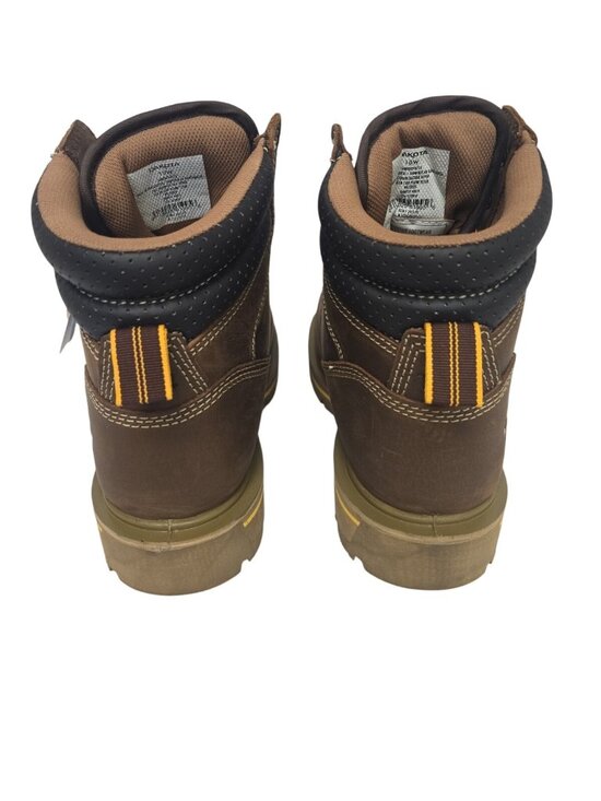 Dakota Men\'s 6\'\' Quad Comfort Steel Toe Comp. Plate 6114 Safety Boots Brown 10W